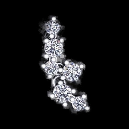 Boucles Cascade de Diamants Célestes