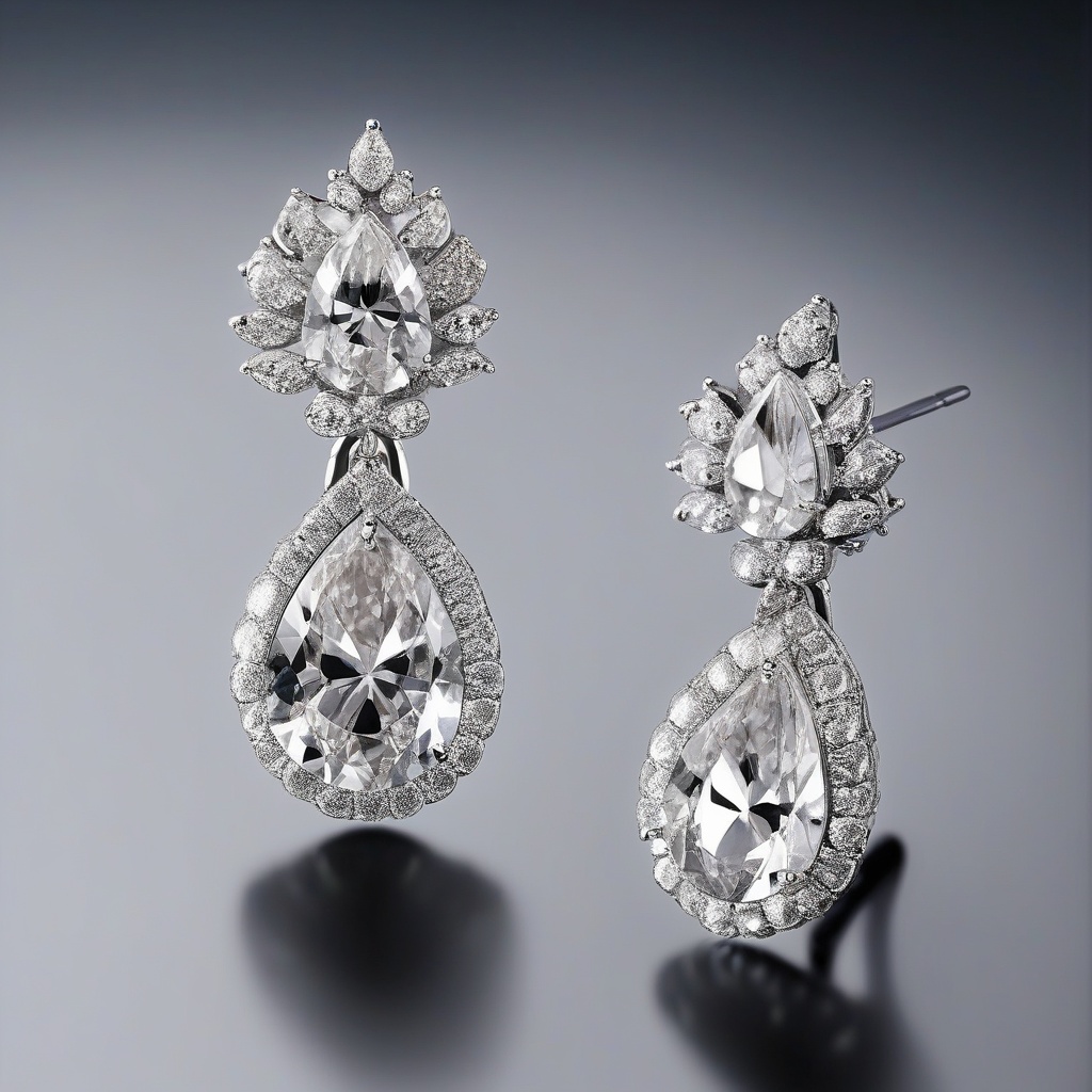 Clous d'Oreilles Diamant Noir