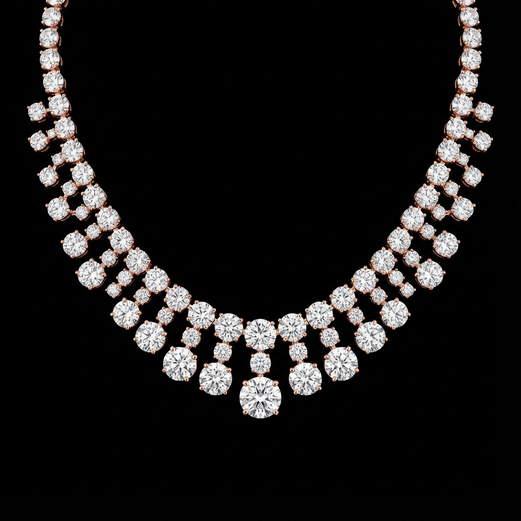 Collier Cascade Céleste Diamant