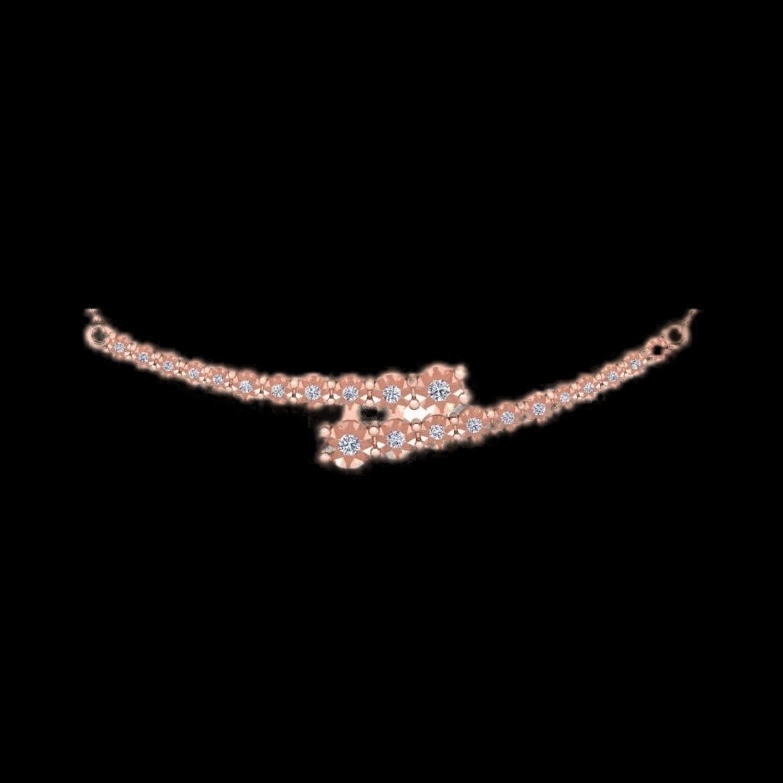 Bracelet Diamant Poussière d'Étoiles Rose