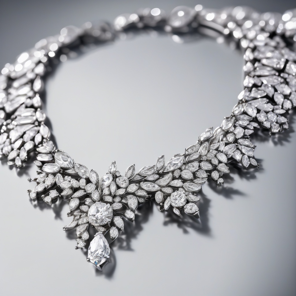 Collier Fleur de Cristal Diamant