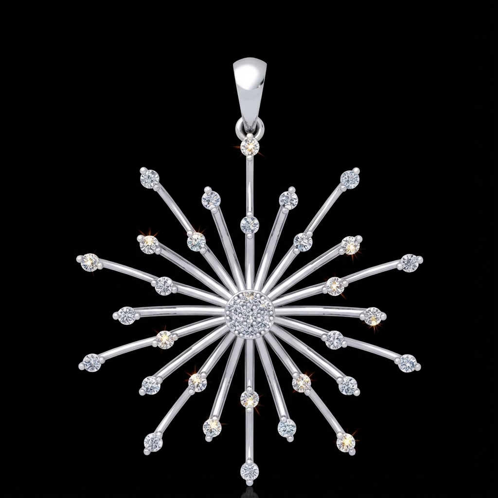 Pendentif Étoile Diamants