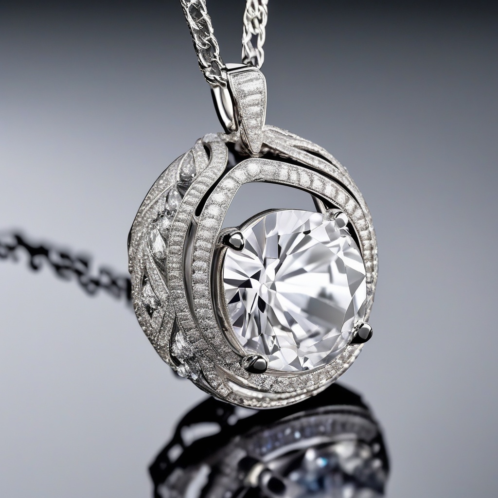 Pendentif Coeur Cristal Rose