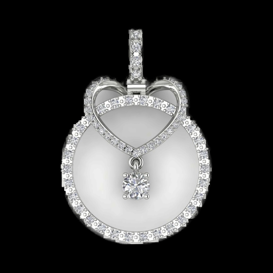 Pendentif Diamant Amour Éternel