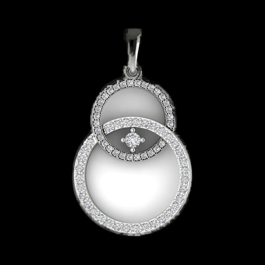 Pendentif Cercles Éternels Diamants