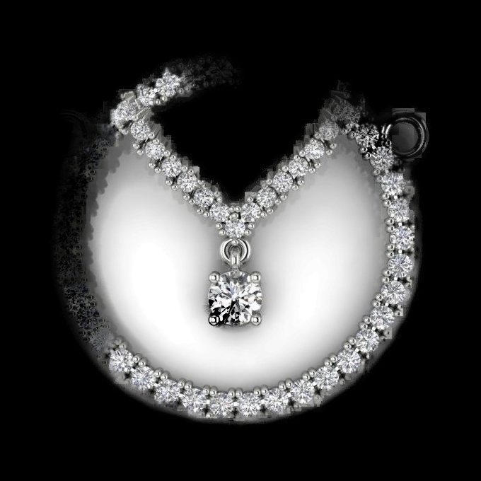 Pendentif Diamant Amour Éternel