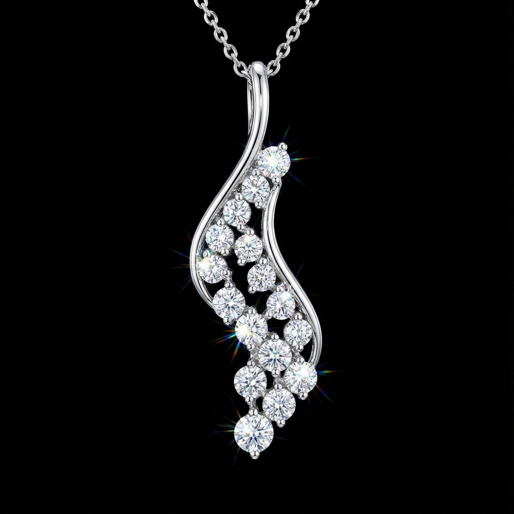 Collier Cascade de Cristaux