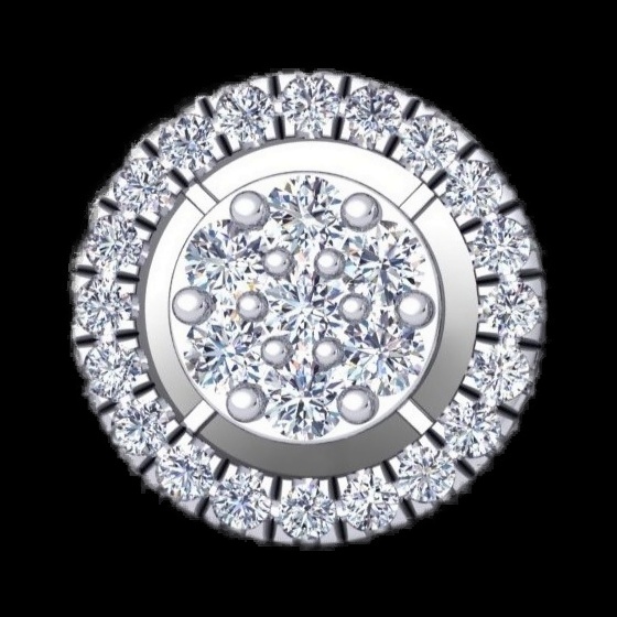 Boucles d'Oreilles Halo Céleste