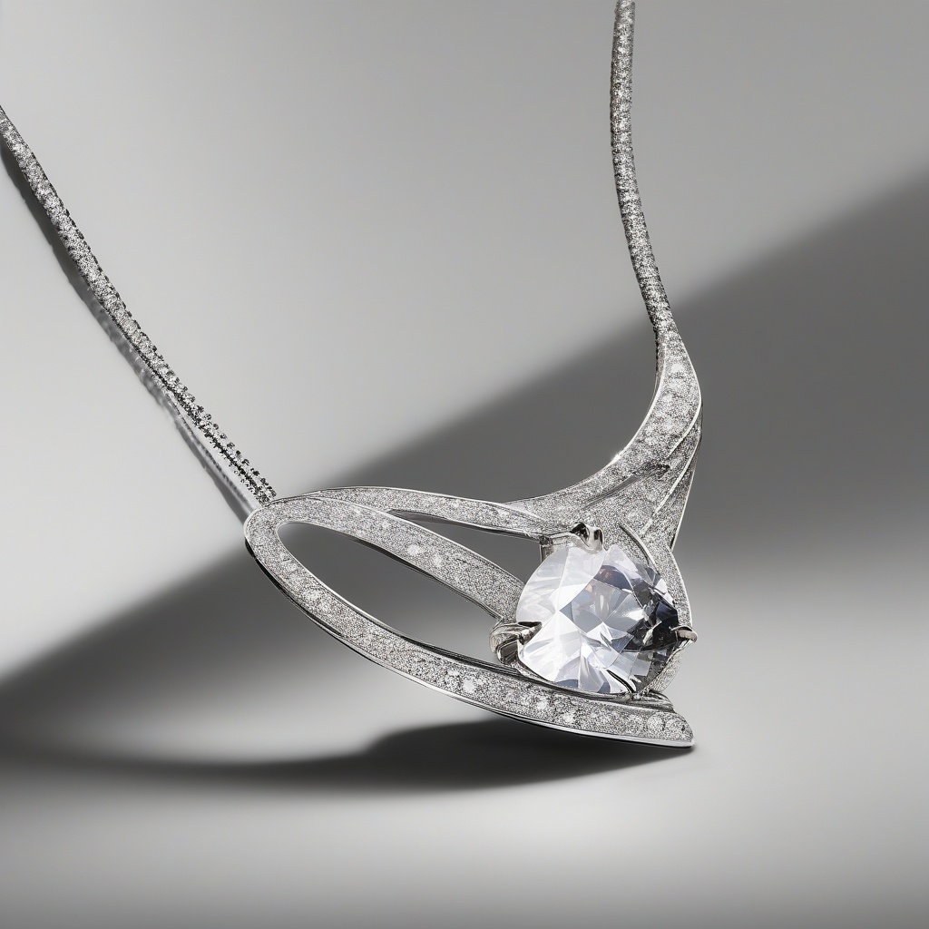 Pendentif Cascade de Lotus Diamant