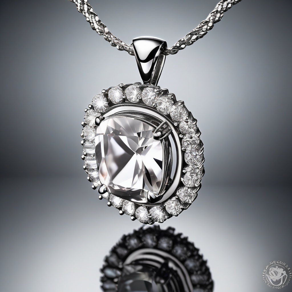 Pendentif Spirale Céleste Diamant