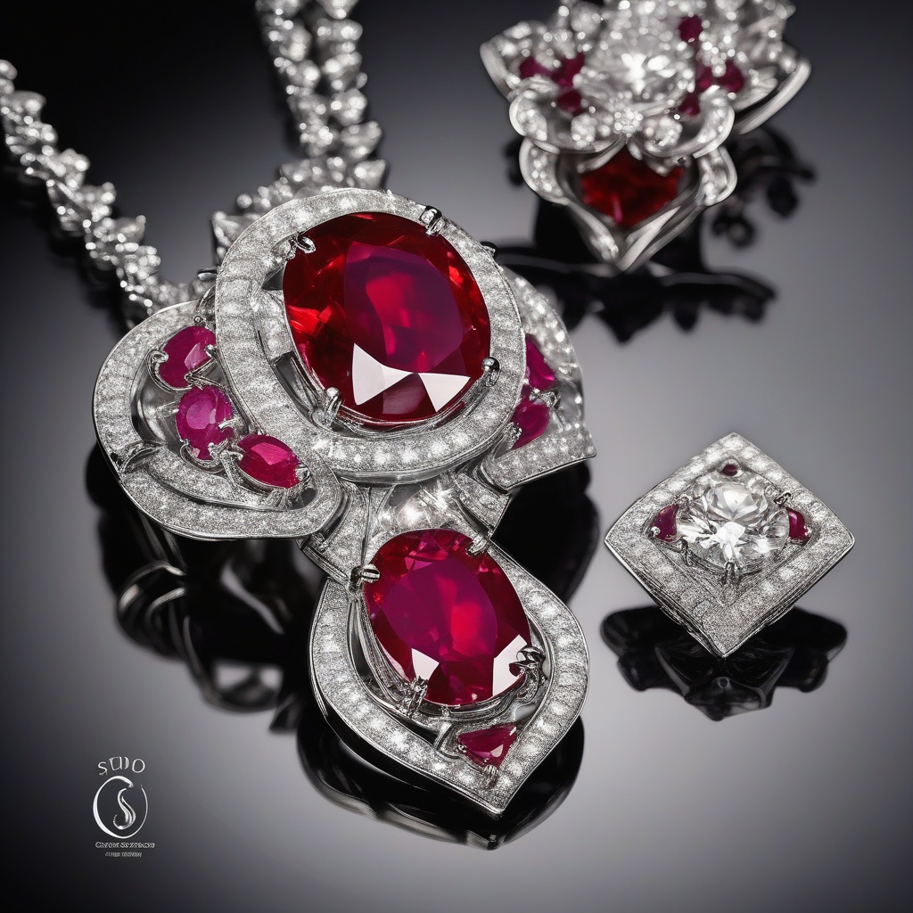 Pendentif Cœur Royal Rubis