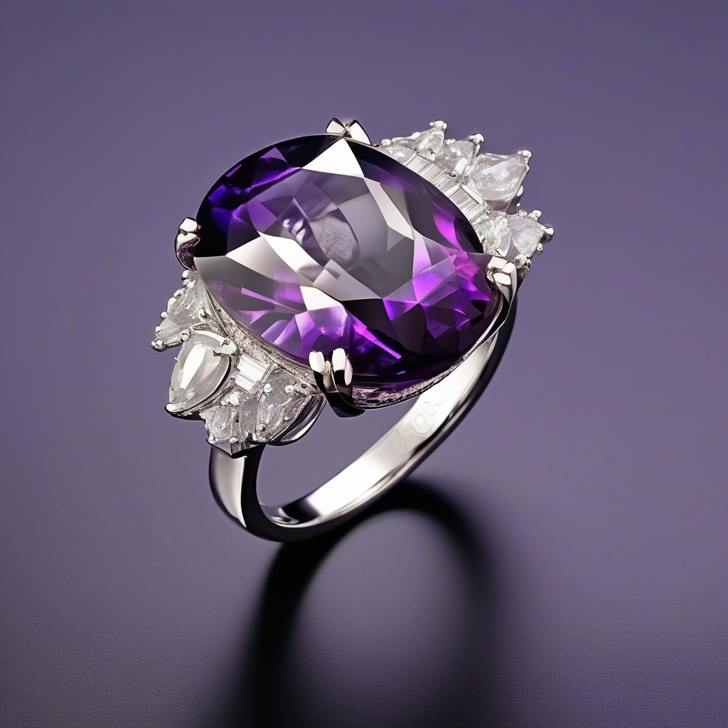 Bague Couronne Améthyste Royale