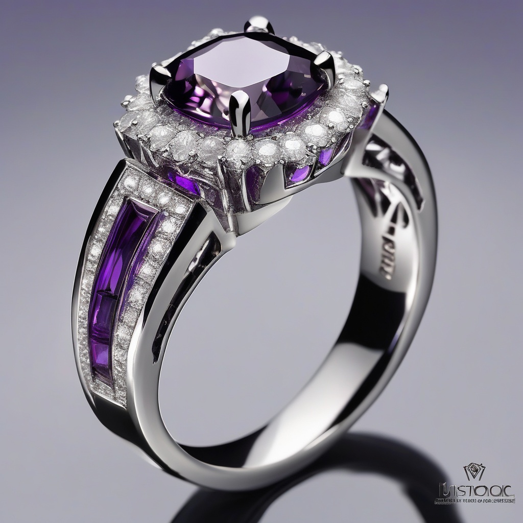 Bague Couronne Améthyste Royale