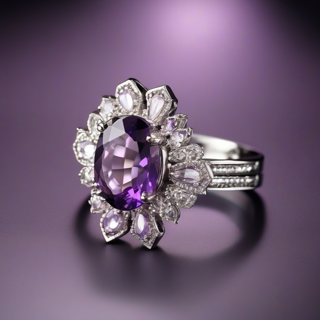 Bague Dôme Améthyste Royale