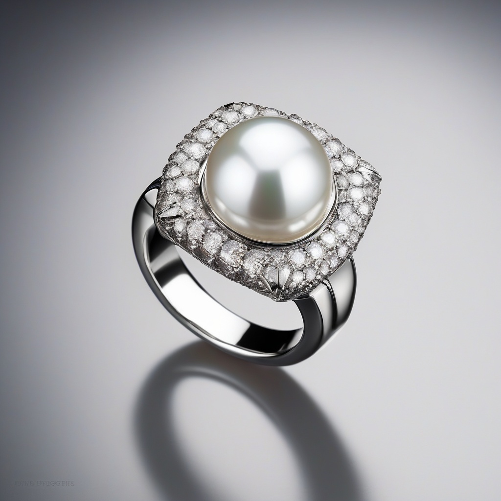 Bague Perle Tourbillon Diamant