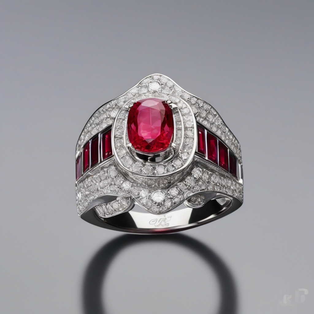 Bague Cœur Rubis Royal