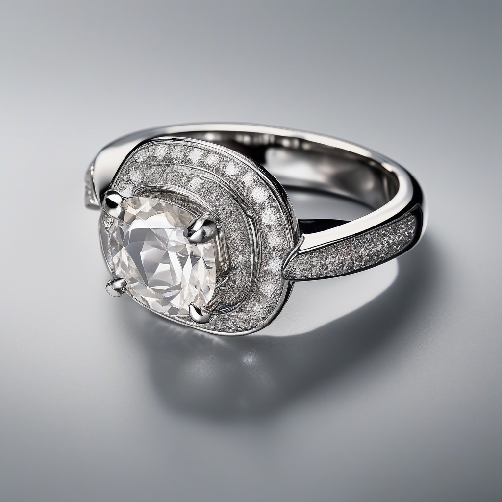 Bague Diamant Vague Éthérée
