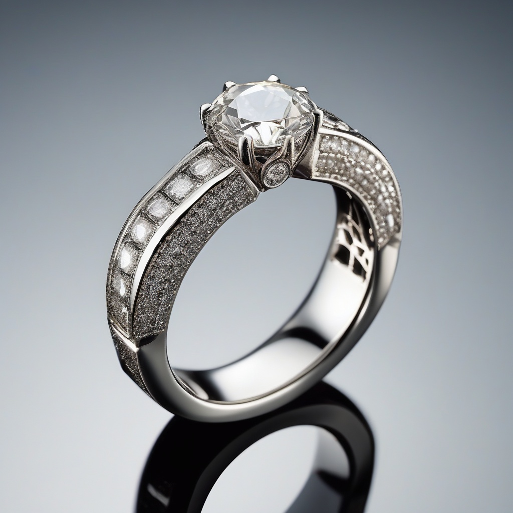 Bague Géométrique en Diamants