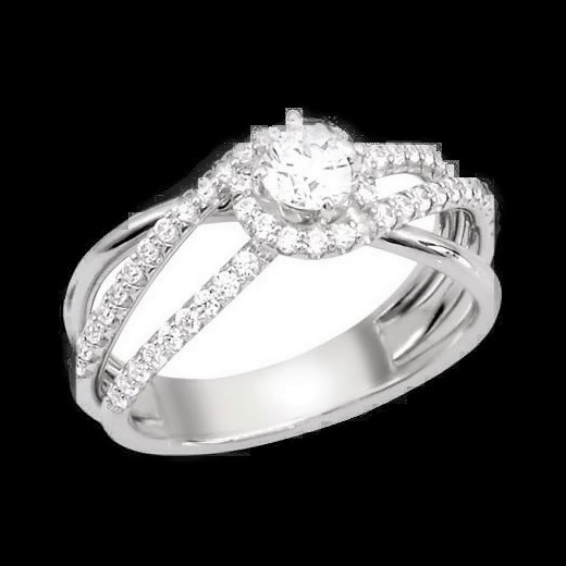 Bague Diamant Torsade Infinie